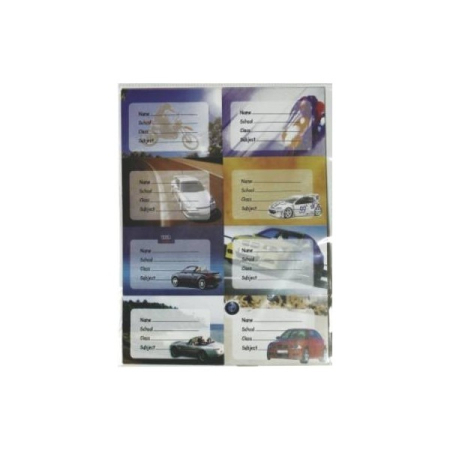 Etichete Școlare - Etichete Scolare Model MASINI