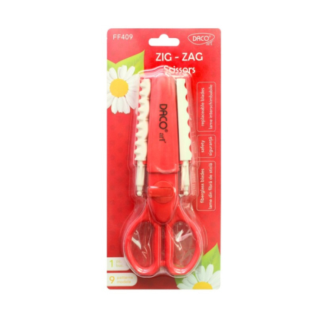 Foarfeci școlare - Foarfeca Zig-zag 9 modele DACO