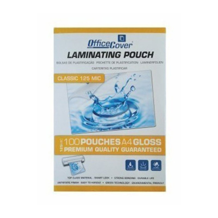 Aparate de laminat - Folie laminare A4 Office Cover, lucioasa, 125 microni, top cu 100 coli
