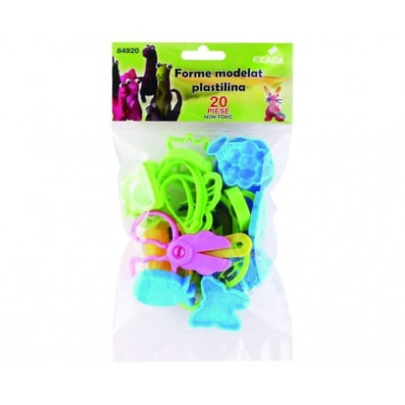 Forme pentru plastilină - Forme modelat plastilina 23 piese ECADA