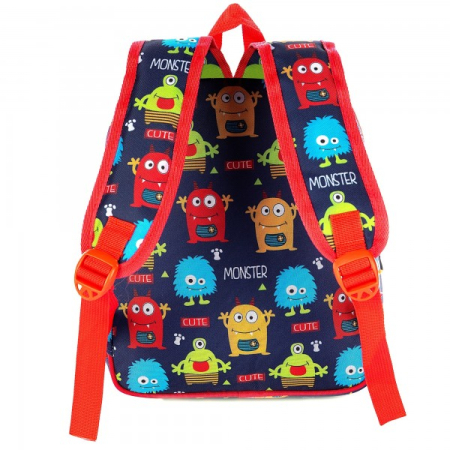 Ghiozdan de gradinita Mesco cu 2 compartimente, Cute Monster [1]