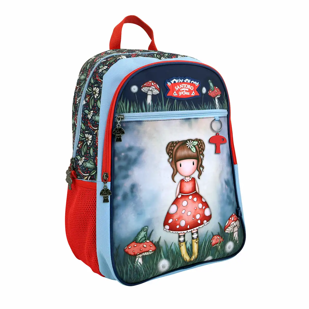 Rechizite Școlare - Ghiozdan Gorjuss, Little Mushroom, 1 compartiment, 33x43x20 cm