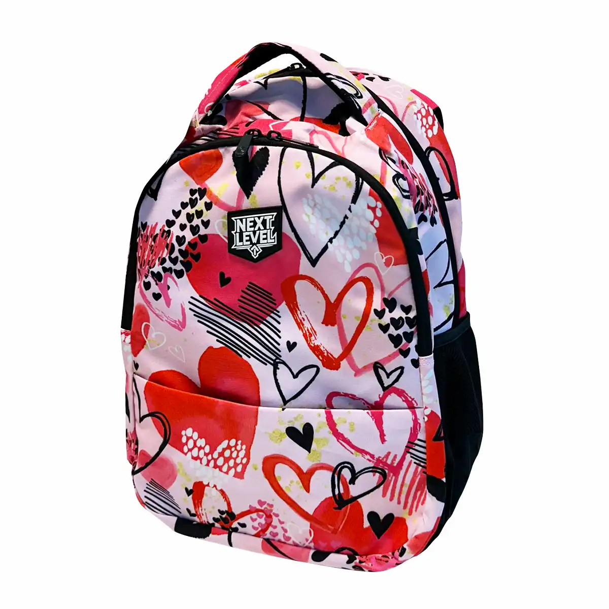 Rechizite Școlare - Ghiozdan Next Level 2 comp colectia Heart Queen 48x33x20cm