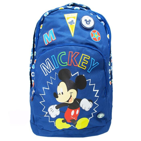 Rechizite Școlare - Ghiozdan scolar Mickey 45cm Albastru