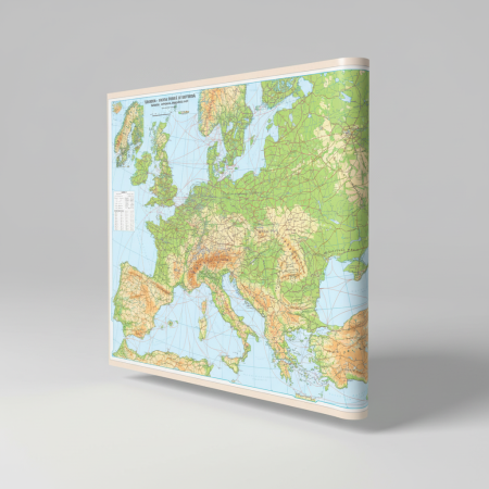 Harta EUROPA fizica 140x100cm, plastifiat [2]