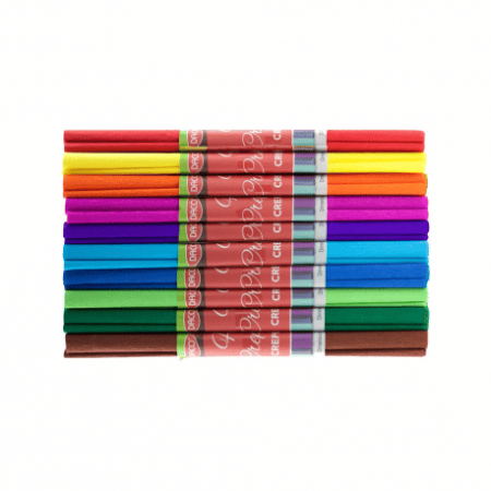 Hartie Creponata - Hartie Creponata Asortata Mica 25x100 cm, set 10 buc