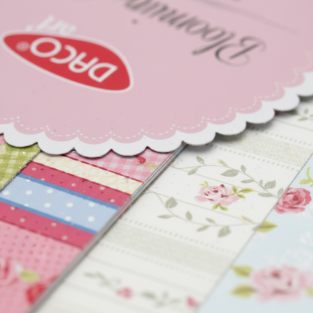 Hartie decorativa A4, 24 coli Blooming Rose DACO HR931 [0]