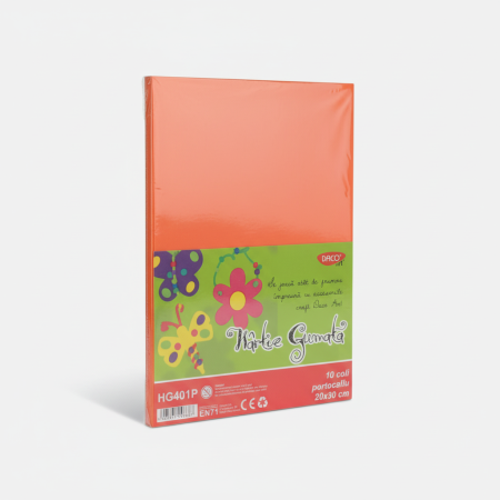 Hartie Gumata 10 coli, Daco Portocaliu (HG401P) [2]