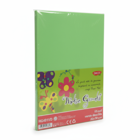 Hartie Gumata 10 coli, Daco Verde Deschis (HG401VD) [2]