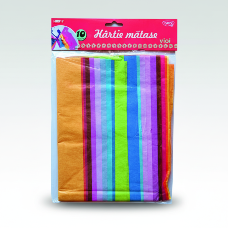 Hartie matase culori vii 10 coli, 10 culori DACO HR917 [2]