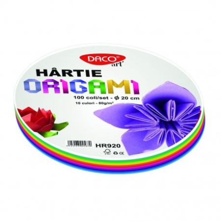 Creative & hobby - Hartie Origami rotunda 20cm 100/set DACO HR920