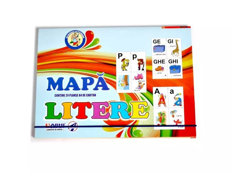 Planse școlare - Mapa literelor