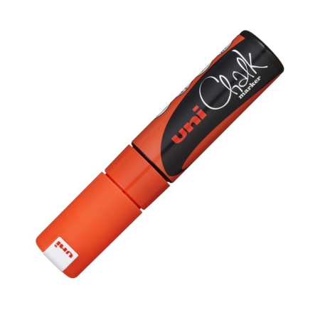 Markere cu cretă lichidă - Marker creta lichida UNI Chalk, 8mm, ORANGE FLUO