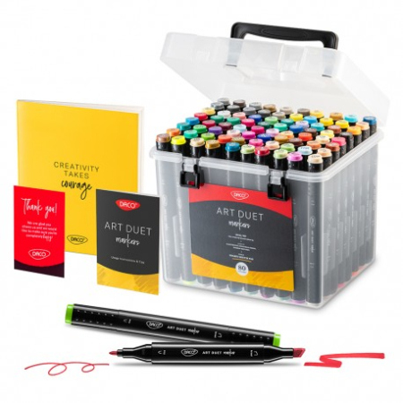 Markere grafice pentru desen - Marker Grafic set 80 Art duet