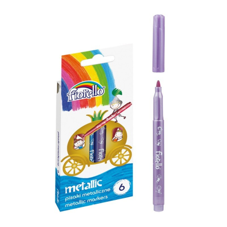 Carioci - Marker metalizat set de 6 culori