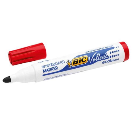 Markere whiteboard - Marker tabla ECO Velleda 1701 Rosu BIC