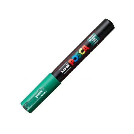 Markere Posca - Marker UNI PC-1M Posca, 0.7 mm Verde