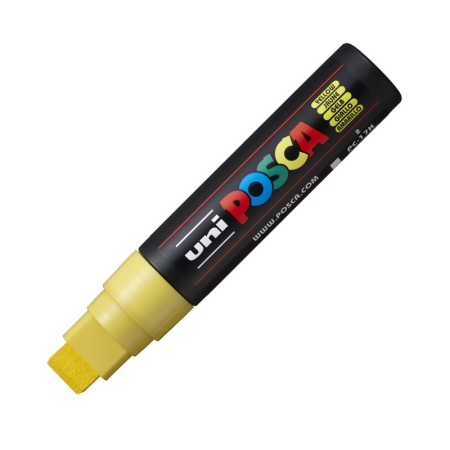 Markere Posca - Marker UNI Posca, 15.0 mm, varf tesit, GALBEN