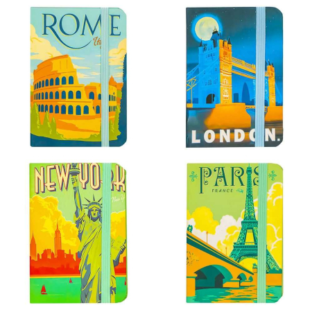 Agende si Calendare - Notes A5 Cu Elastic, 80 file, Orase