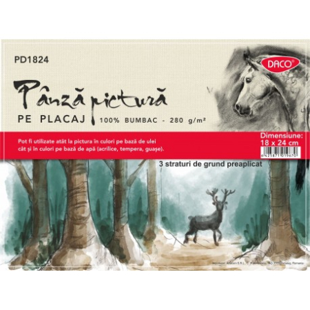 Materiale Pictura - Panza pictura pe placaj 18x24CM