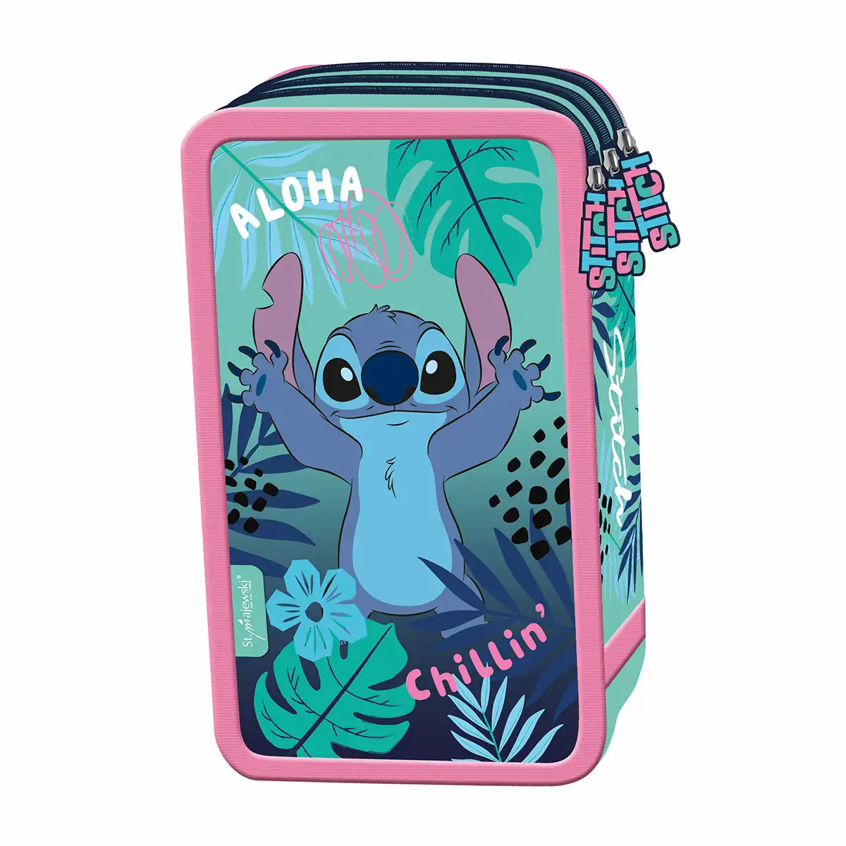 Penare - Penar echipat Majewski, Stitch Stay Cool, 3 compartimente