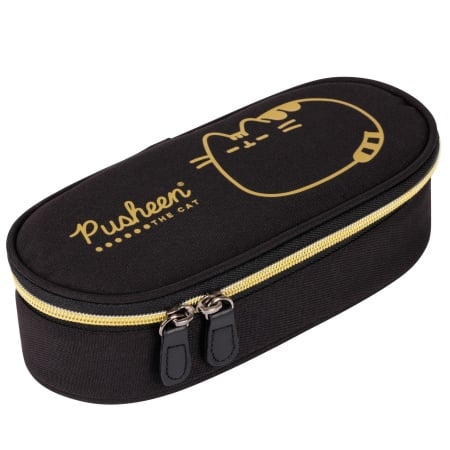 Penare - Penar etui Pusheen 1 compartiment Negru/Auriu