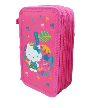 Penare - Penar Neechipat 3 Fermoare Hello Kitty Roz