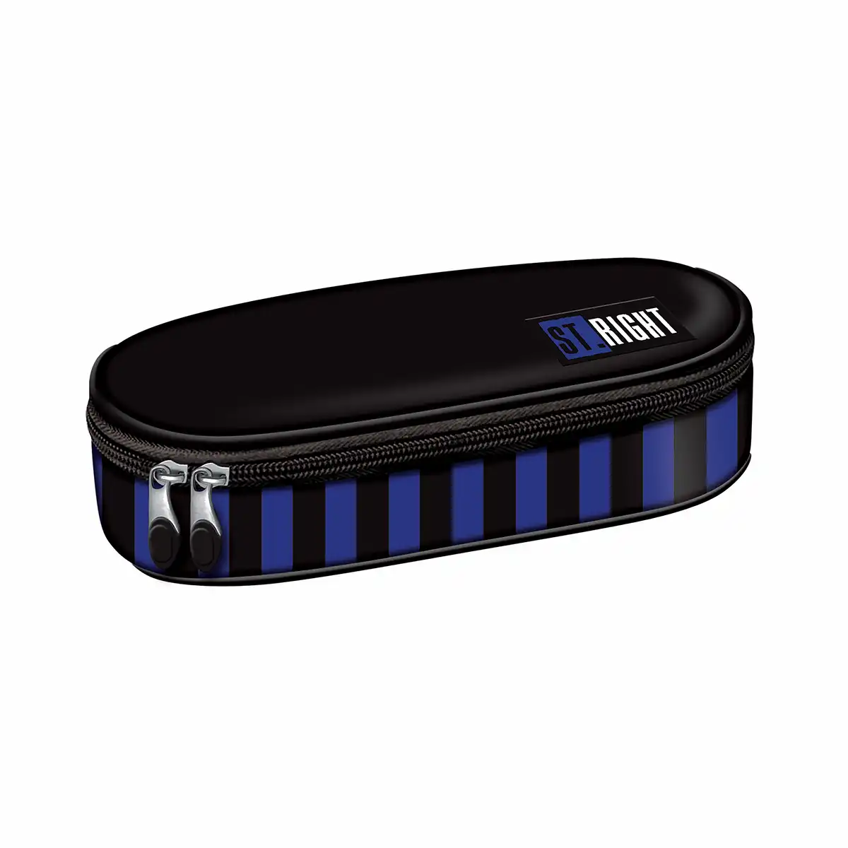 Penare - Penar tubular ST Right Black and Blue, 1 compartiment