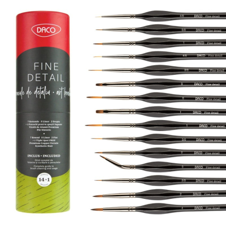 Pensule Set 14 plus 1 pentru miniatura si detaliu [1]