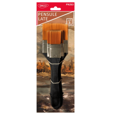 Pensule - Pensule set 3 par sintetic late