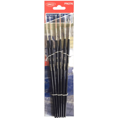 Pensule - Pensule set 6 par sintetic varf lung