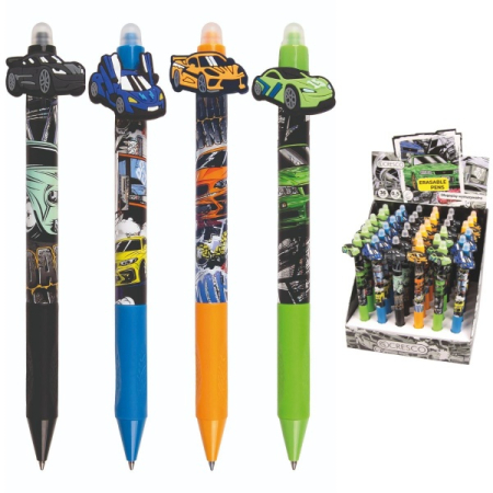 Pix cu gel - Pix cerneala termosensibila Cresco, 0.5mm, diverse modele Masini