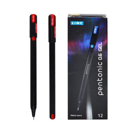 Pix cu gel - Pix cu gel Linc Pentonic, mina rosie 856RED Red-Linc