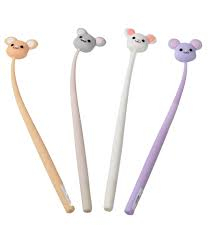 Pix cu gel - Pix din silicon cu gel Strigo, mina 0.5mm albastra - Mouse