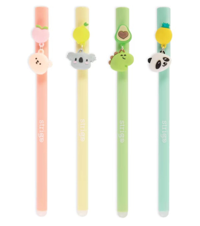 Pix cu gel - Pix Strigo - cerneala cu stergere FRUITS