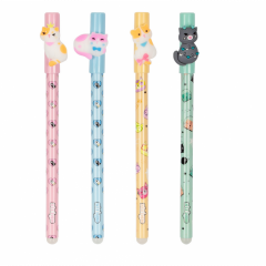 Pix cu gel - Pix Strigo - cerneala cu stergere PISICUTE SOMNOROASE