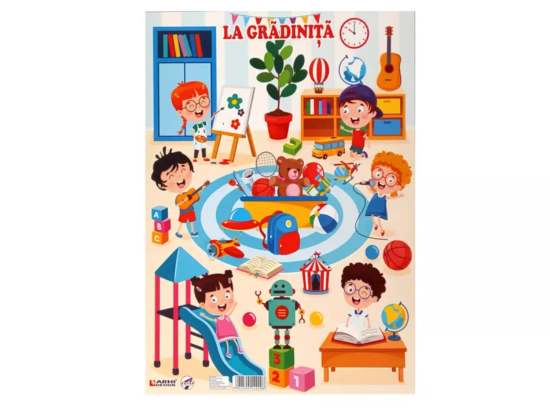 Planse școlare - Plansa La Gradinita A3