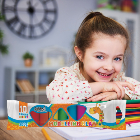 Plastilina, 10 culori/set, 200 [1]