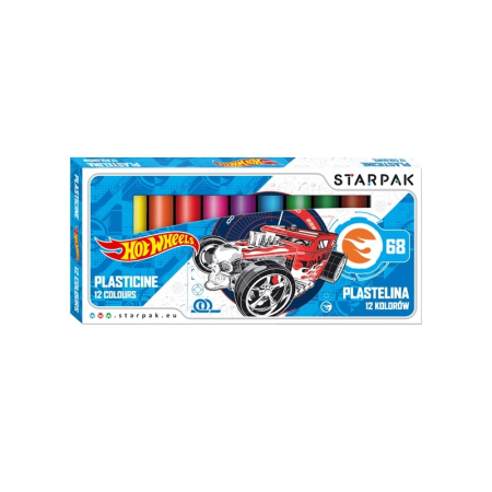 Plastilină - Plastilina Hot Wheels 12 culori|set