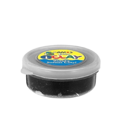 Plastilină - Plastilina iClay Amos, 18g/cutie, negru