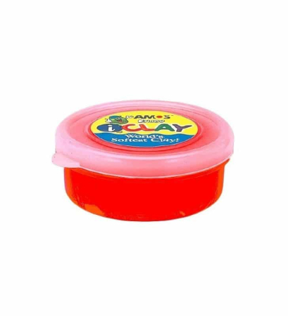 Plastilină - Plastilina iClay Amos, 18g/cutie, rosu