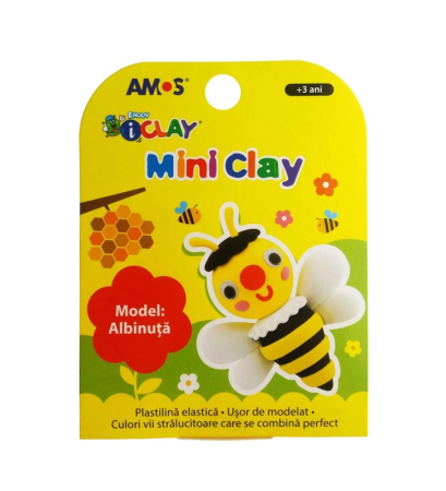 Plastilină - Plastilina iClay MiniClay Amos model Albina