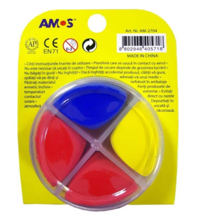 Plastilina iClay MiniClay Amos, model Peste, 30 g, 4 culori/cutie [2]