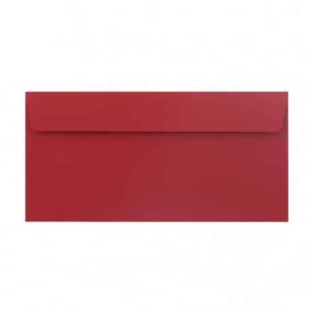 Plicuri - Plic DL color siliconic DACO Rosu Christmas. 25 buc/set