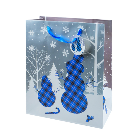 Ambalare & Logistică - Punga cadou Craciun, 26x32x12 cm