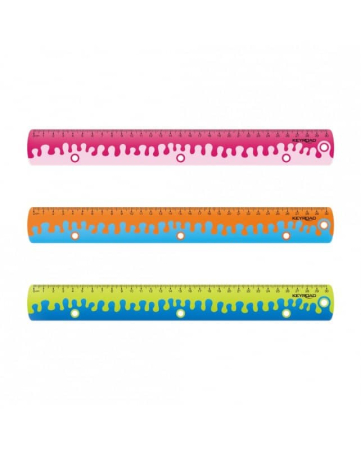 Rigla/Liniar Soft plastic, 30 cm, bicolora [1]