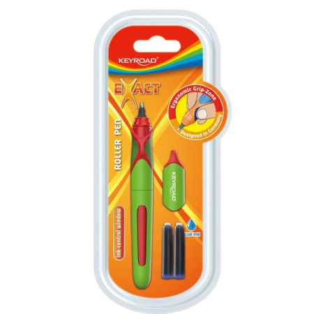Pix Roller - Roller Keyroad Exact KR971653, 0.7mm, diverse culori, blister (+2 rezerve)