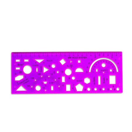 Sabloane plastic - Sablon 25 cm Multiple Forme RIO