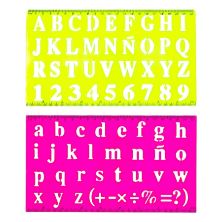 Sabloane plastic - Sablon Litere si Cifre