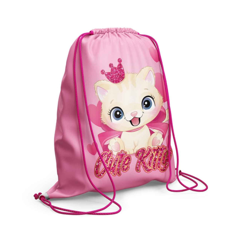 Ghiozdane Școlare și Grădiniță - Sac sport CUTE KITTY